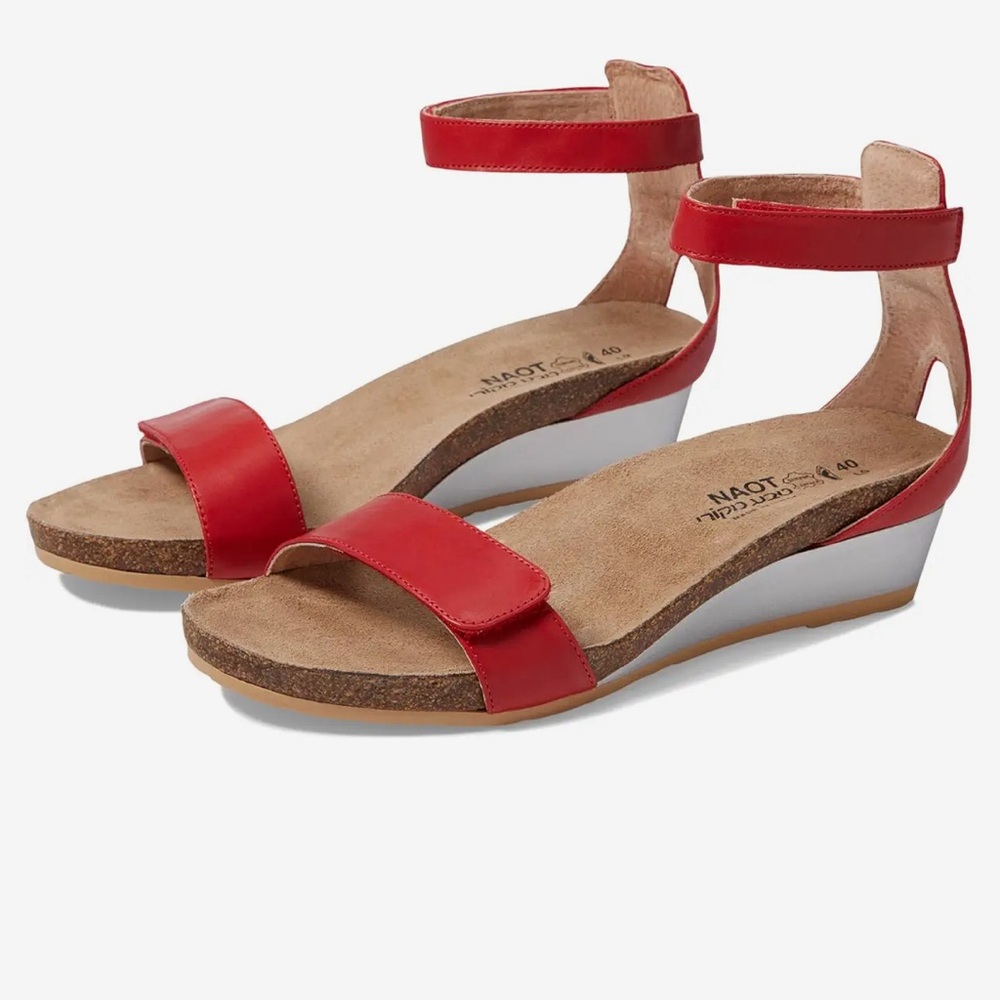 NATO red sandal. Made in Israel.